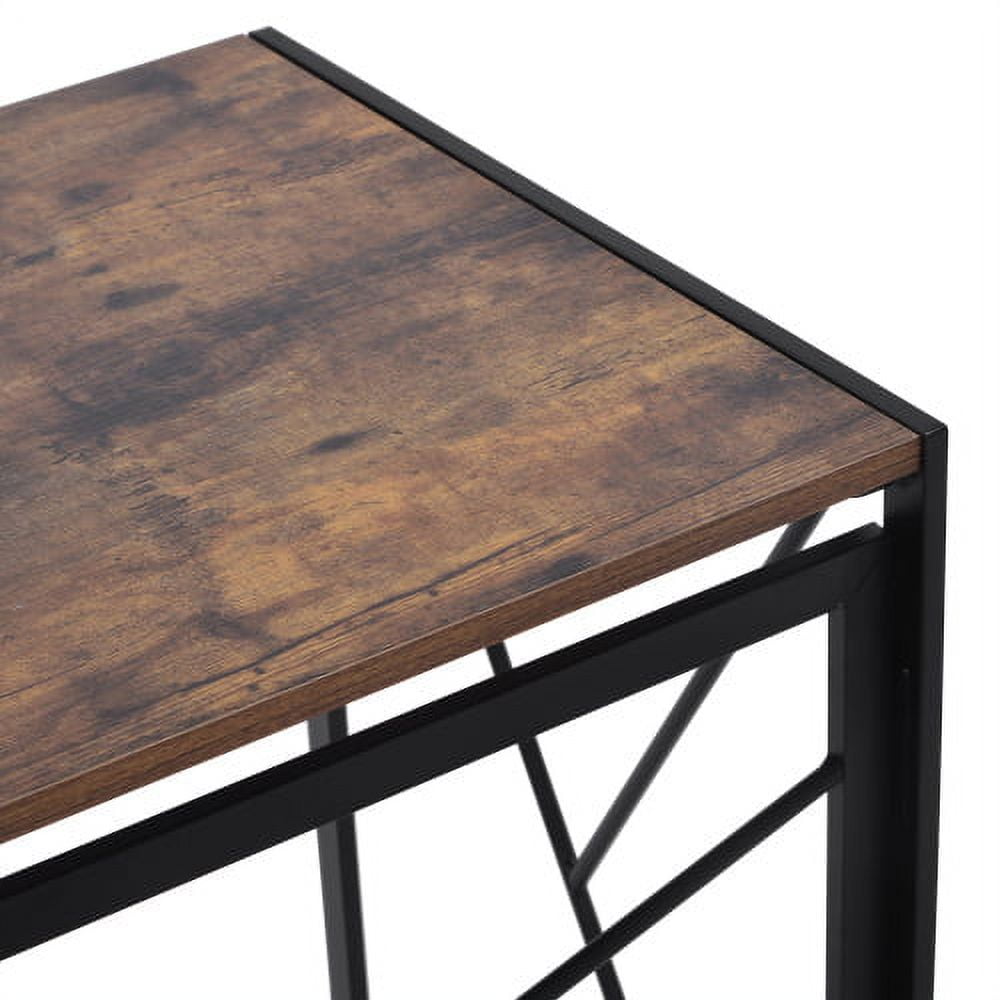 Furnibear Folding Computer Desk, MDF Folding Table for Home Office, Bronze