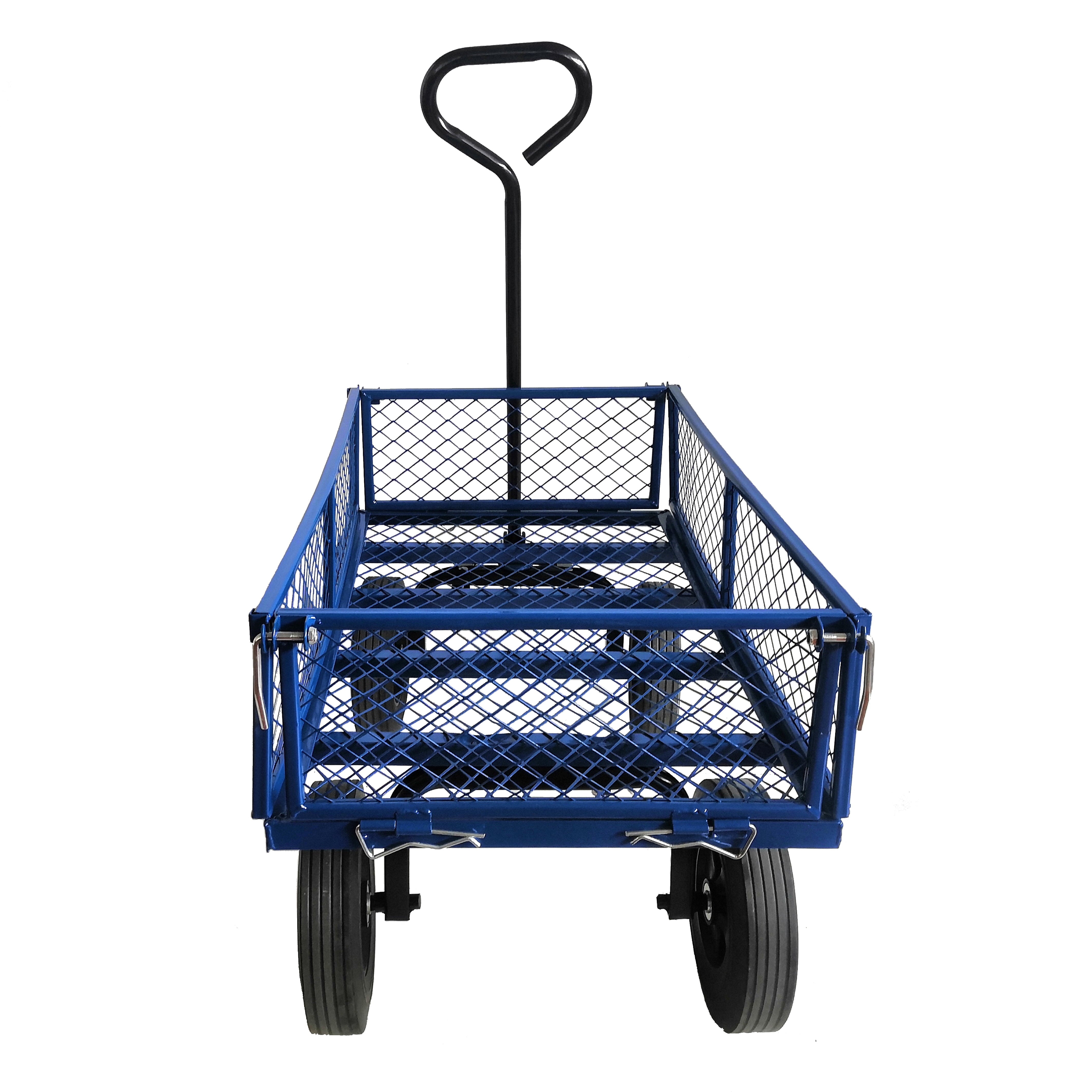 Furnibear Garden cart, Heavy Duty Steel Wagon Cart trucks With 180¡ã Swivel Handle, 6 Cu.ft Capacity, 700 lbs