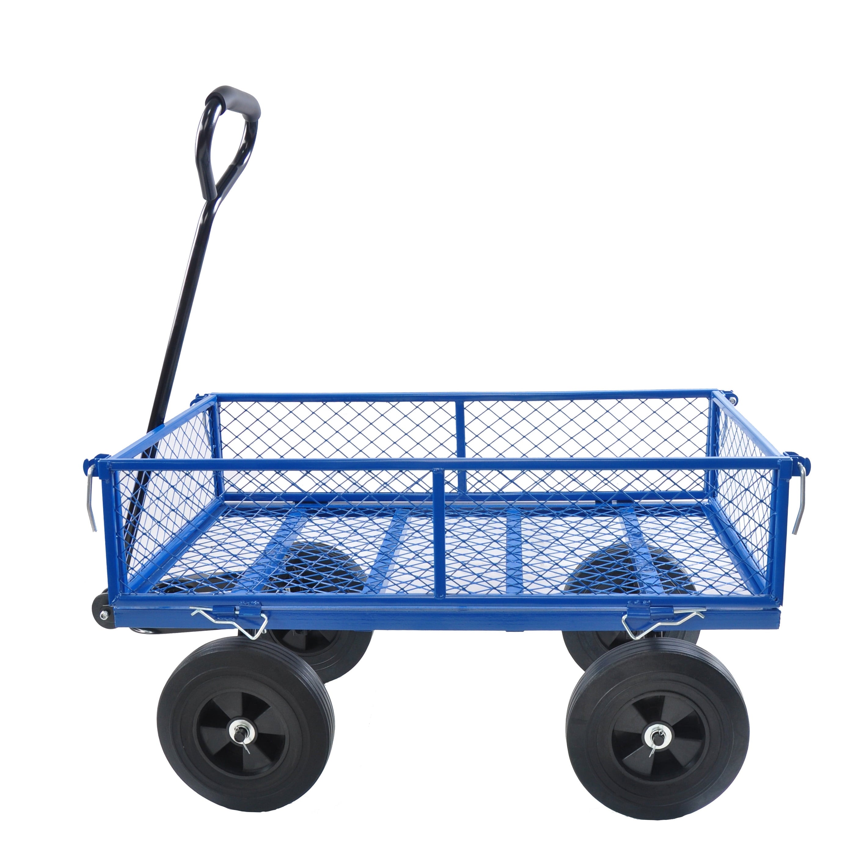 Furnibear Garden cart, Heavy Duty Steel Wagon Cart trucks With 180¡ã Swivel Handle, 6 Cu.ft Capacity, 700 lbs