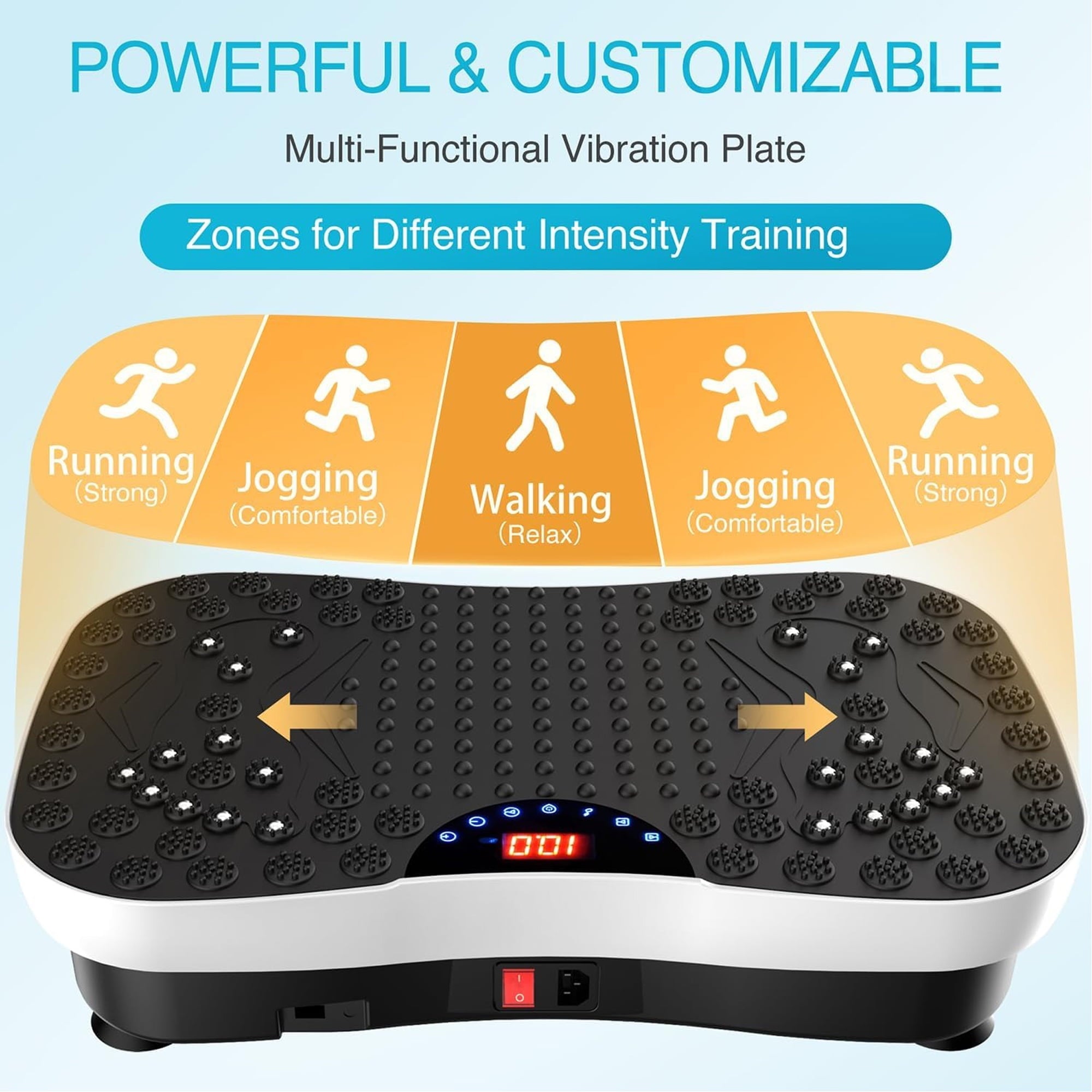 Furnibear Vibration Plate Exercise Machine Whole Body Workout Machine for Weight Loss Shaping Toning Wellness Home Gyms Workout for Women Men