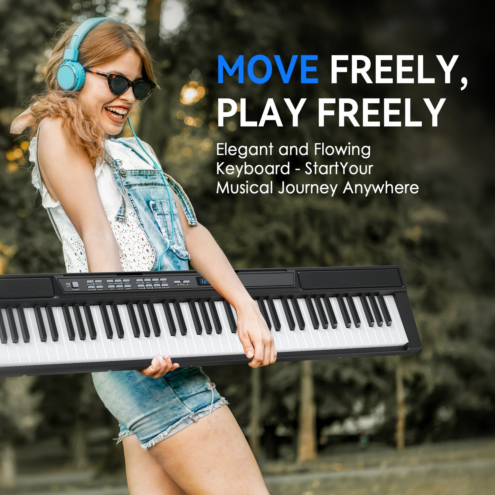 Furnibear 88 Key Piano Keyboard Semi Weighted Electric Keyboard Piano