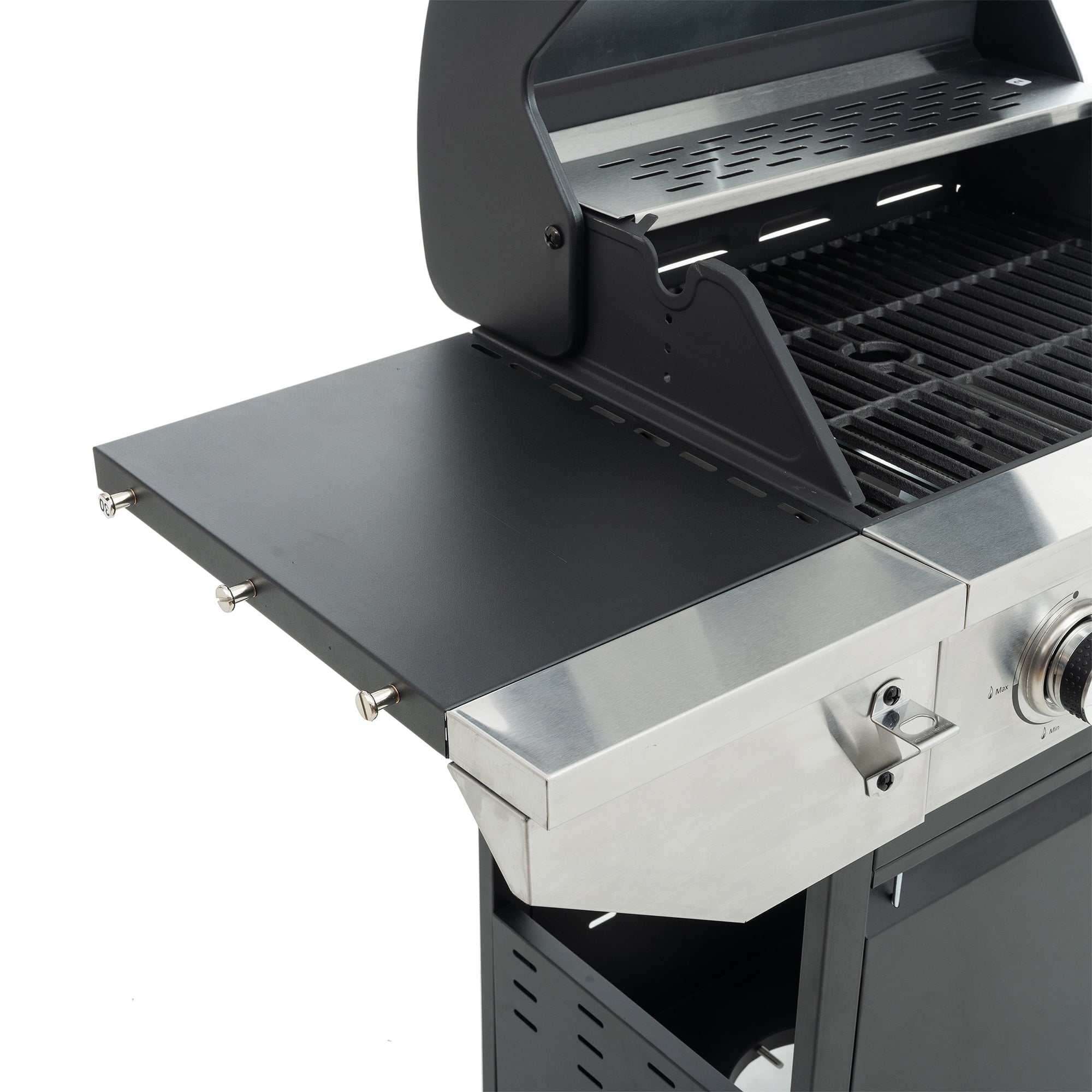 Furnibear Propane Grill, 4 Burner Barbecue Grill Stainless Steel Gas Grill with Side Burner, 47,000 BTU Outdoor Cooking