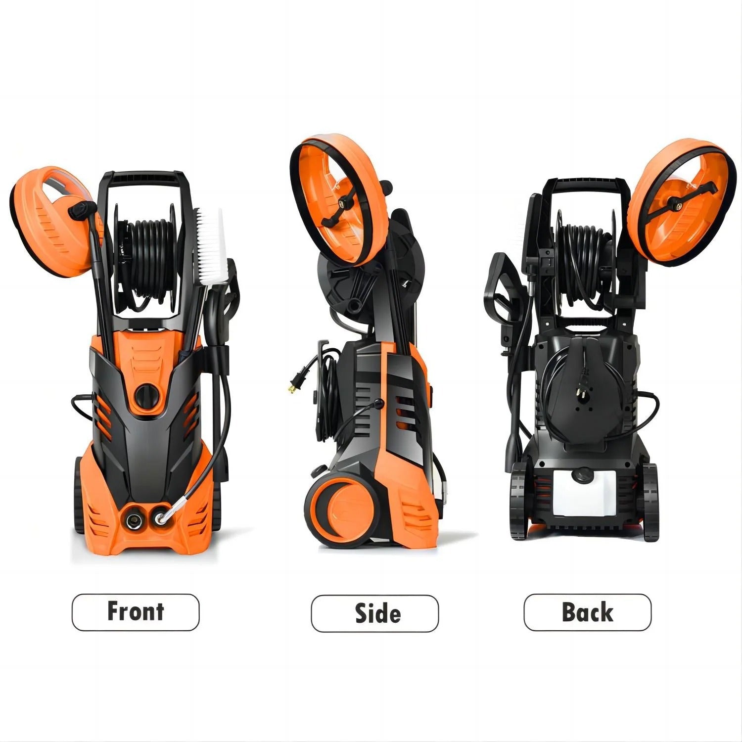 Pressure Washer, 3000PSI 2.0 GPM Max Power Washer Electric Poweredfor Cars, Fences, Patios, Decks, Patios