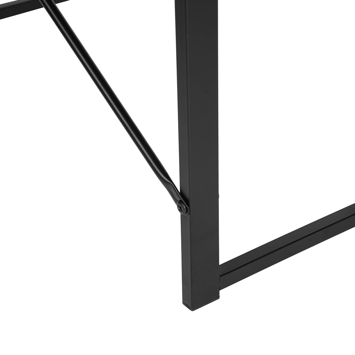 Furnibear L-Shape Desk Computer Desk Office Table Laptop Writing Study Workstation Metal Frame,Brown