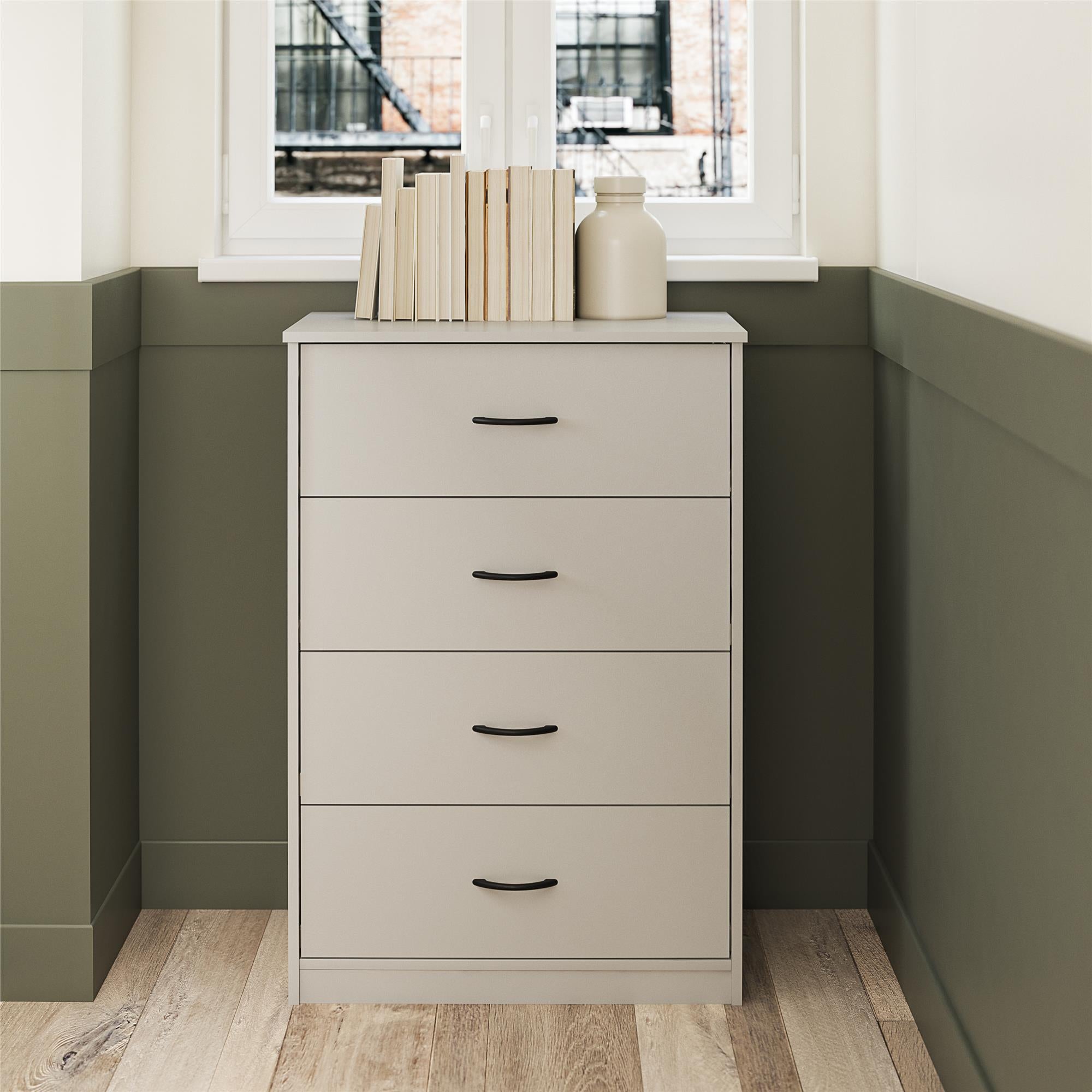 Classic 5 Drawer Dresser, Dove Gray