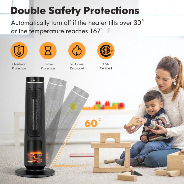 1500W PTC Fast Heating Space Heater for Indoor Use