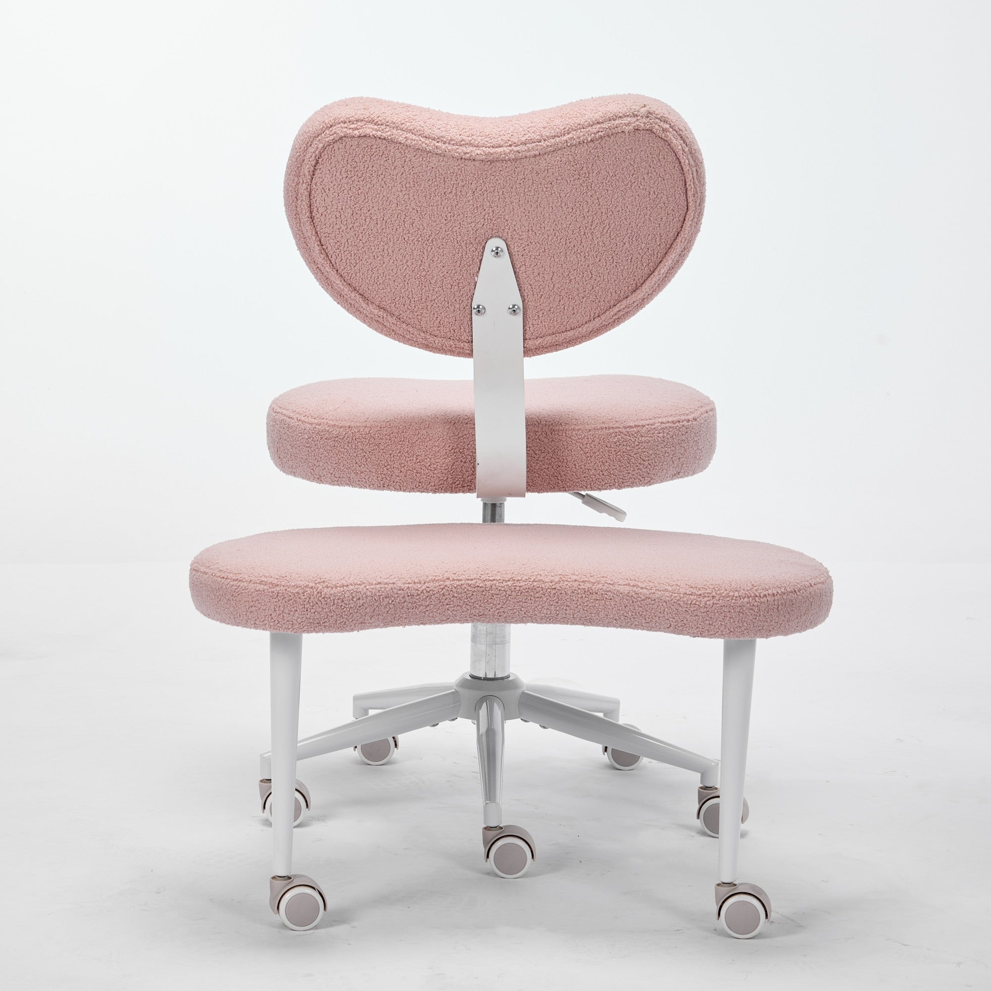 Furnibear Meditation Office Chair, Adjustable Height, Lumbar Support , Pink