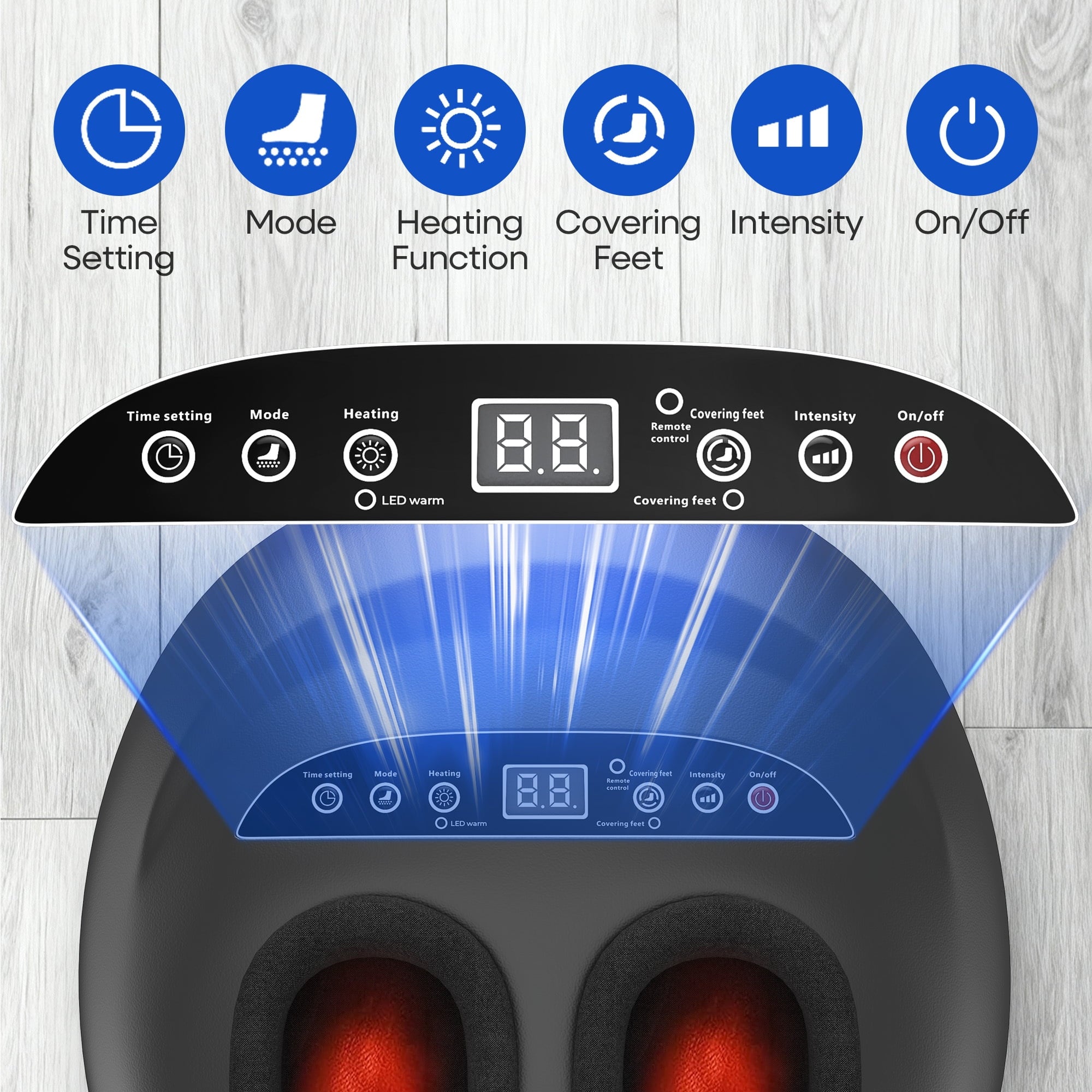 Furnibear Electric Foot Massager Machine with Heat, Rolling, Deep Kneading, Shiatsu Foot Massager,Birthday Christmas Gifts for Mom Dad Women Men