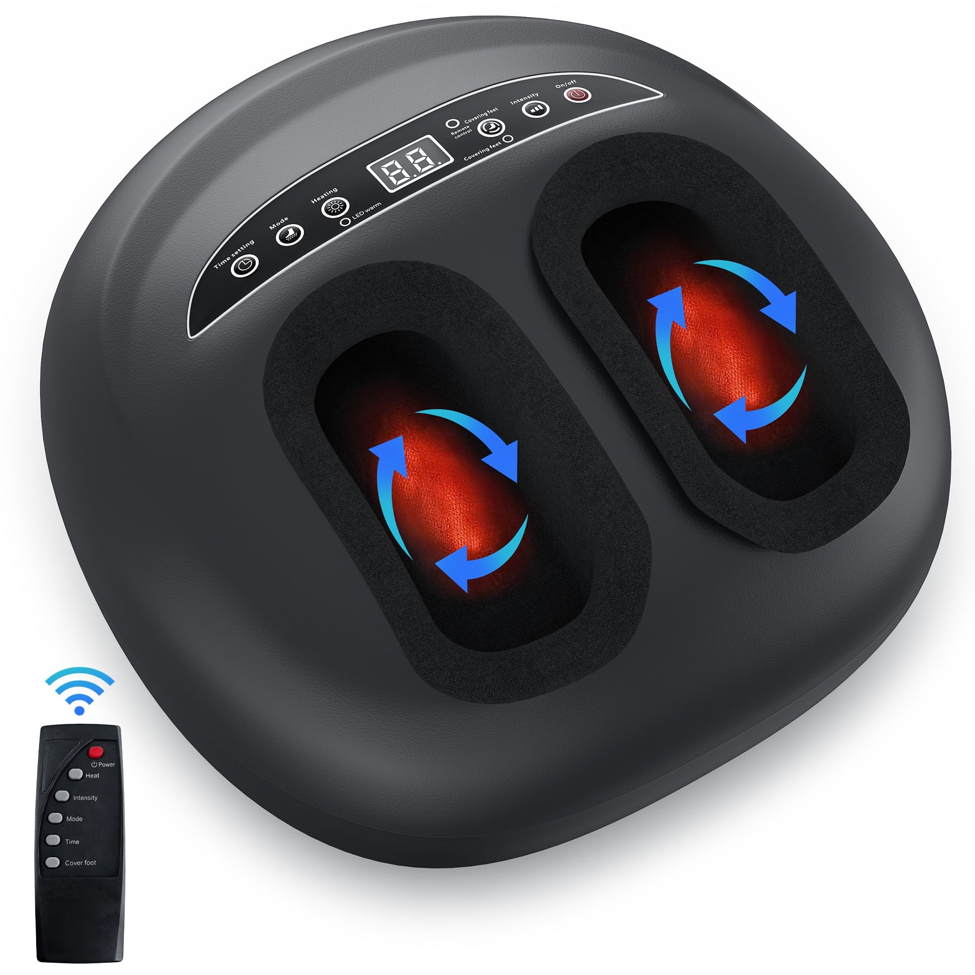 Furnibear Electric Foot Massager Machine with Heat, Rolling, Deep Kneading, Shiatsu Foot Massager,Birthday Christmas Gifts for Mom Dad Women Men