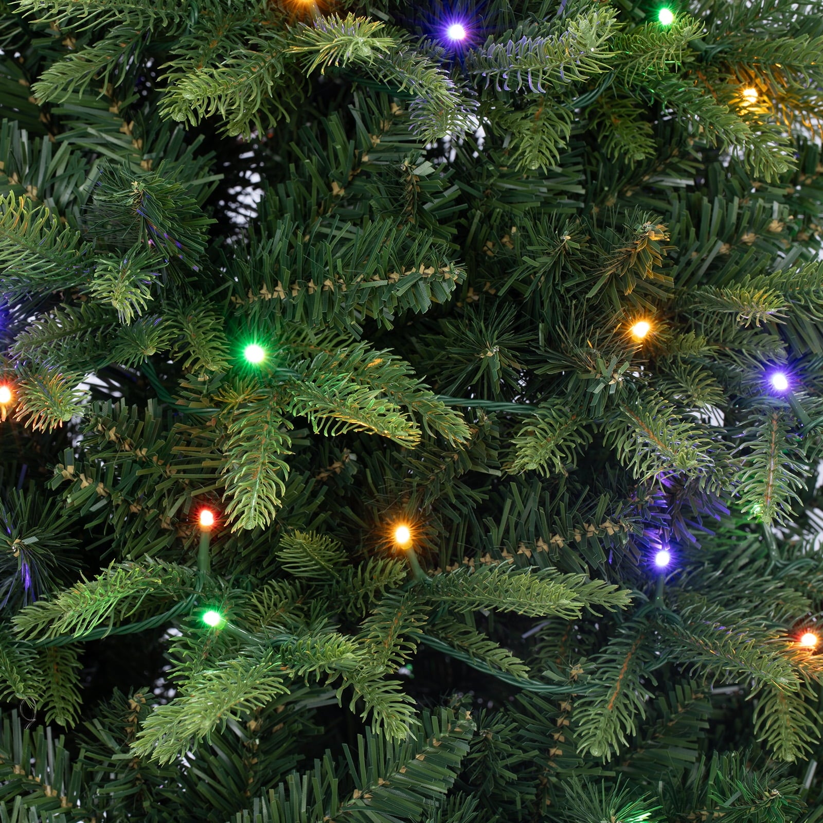 Furnibear 7.5ft Pre-Lit Artificial Christmas Tree, Full Pencil Shape with 1,350 Tips 300 LED Lights, Ideal for Holiday Decor