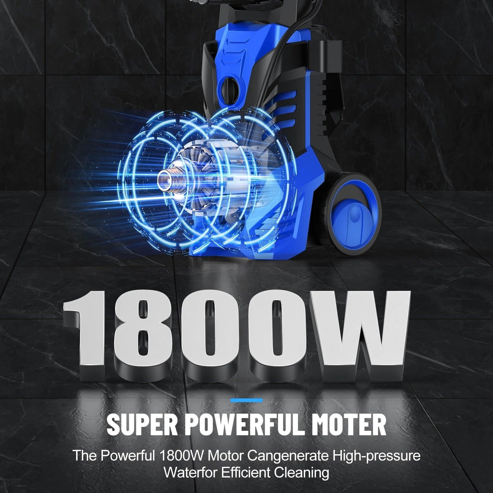 Pressure Washer, 3000PSI 2.0 GPM Max Power Washer Electric Poweredfor Cars, Fences, Patios, Decks, Patios