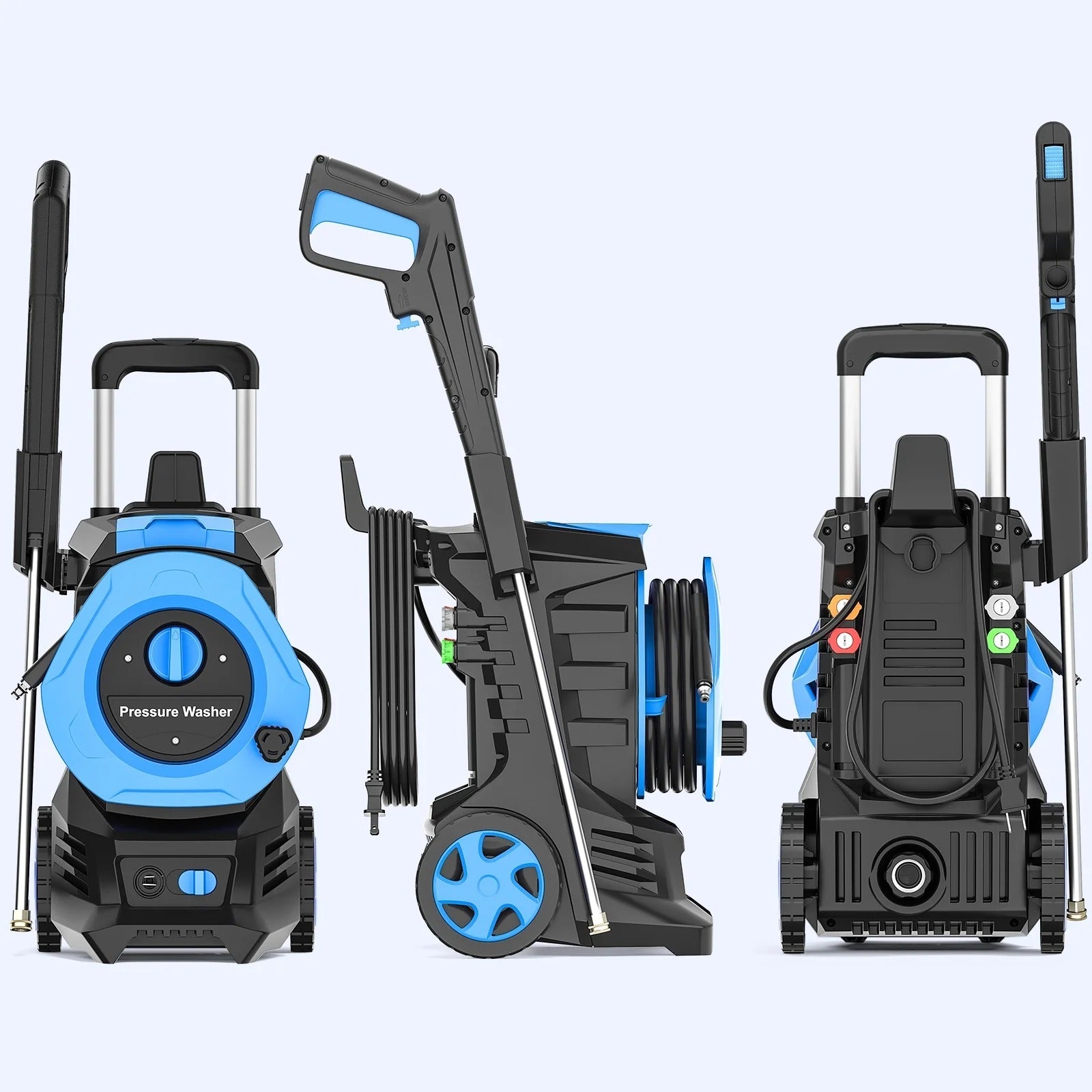 Pressure Washer, 3500PSI 2.6 GPM Max Power Washer Electric Poweredfor Cars, Fences, Patios, Decks, Patios