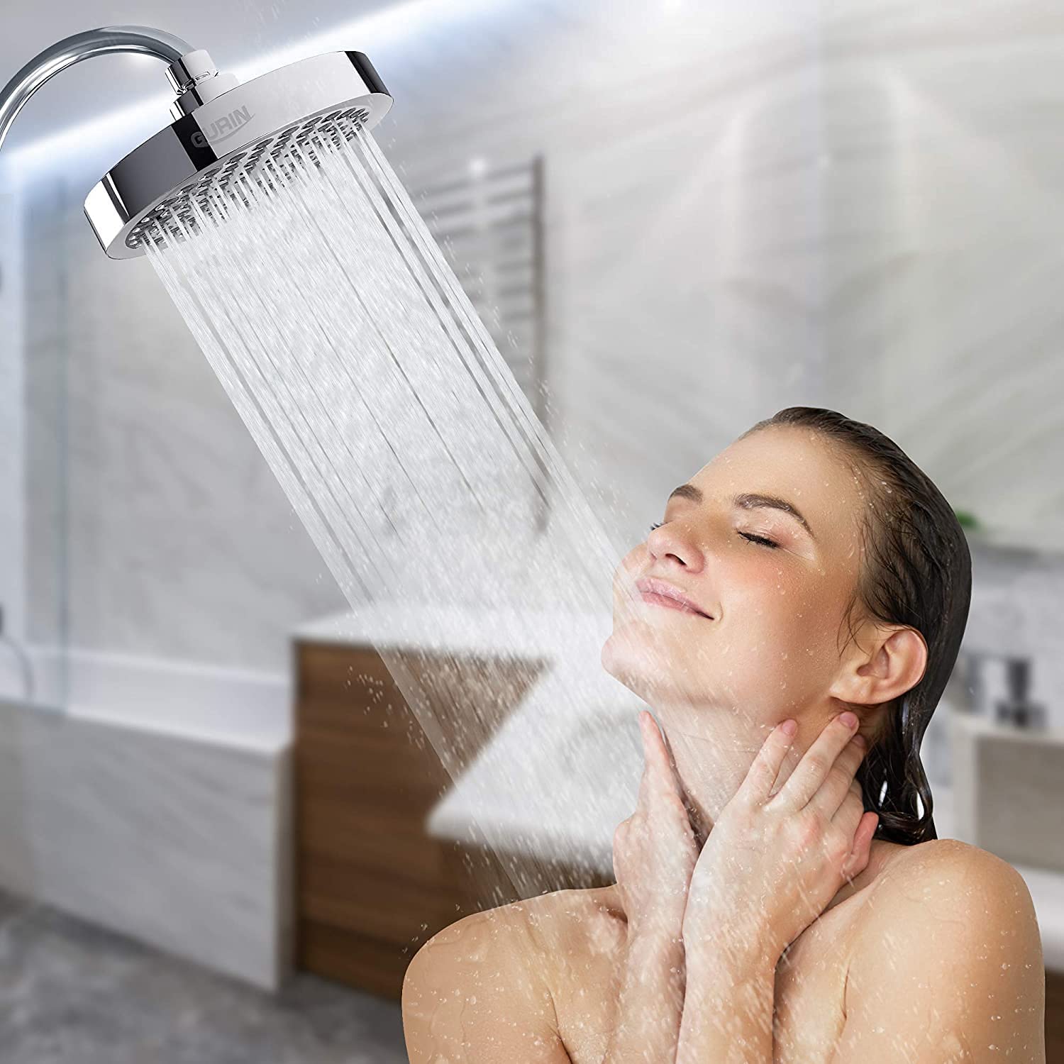 8in High Pressure Rainfall Shower Head