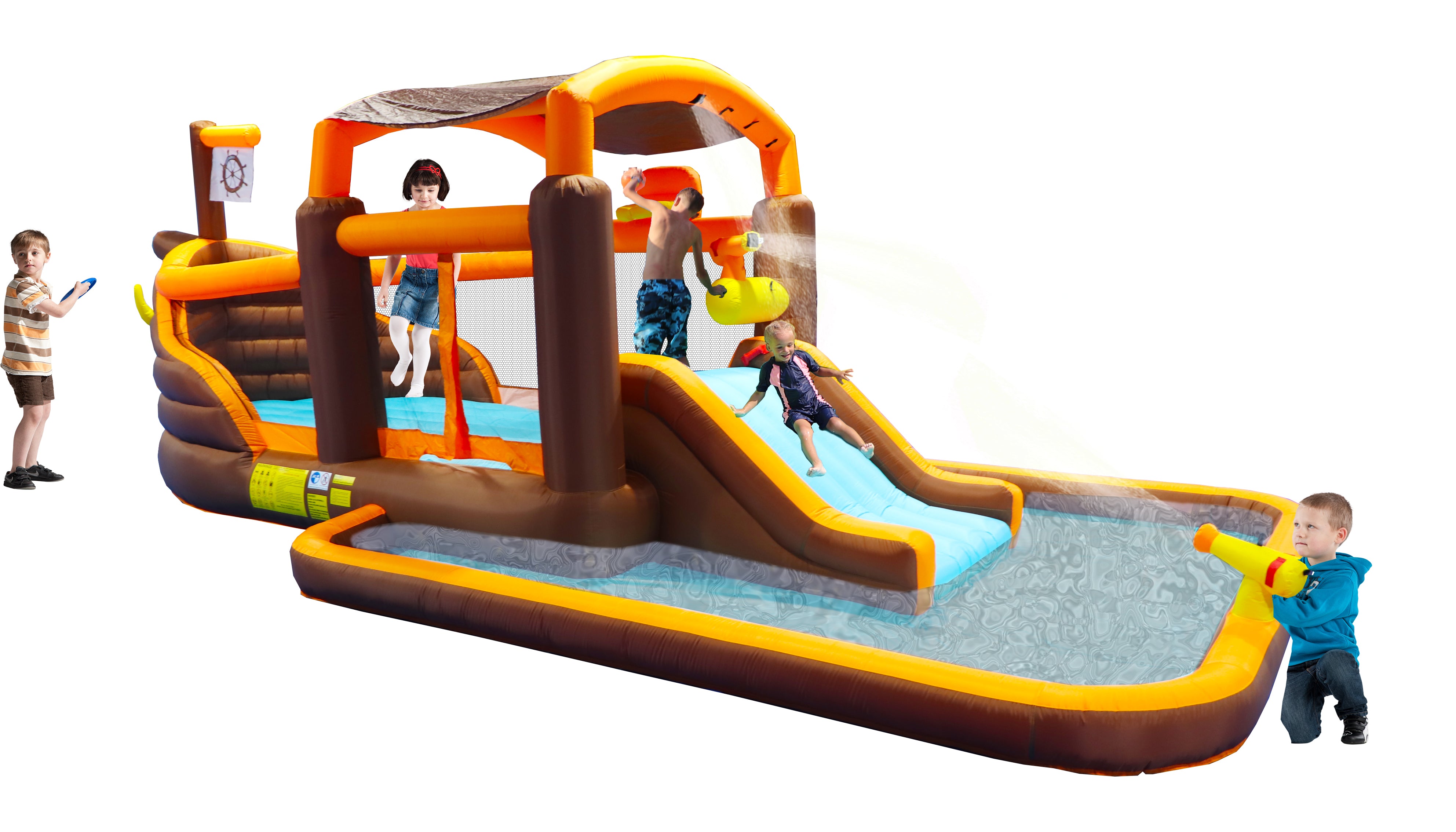 Inflatable Big Bounce House Playground Backyard Slide Water Park Bouncer
