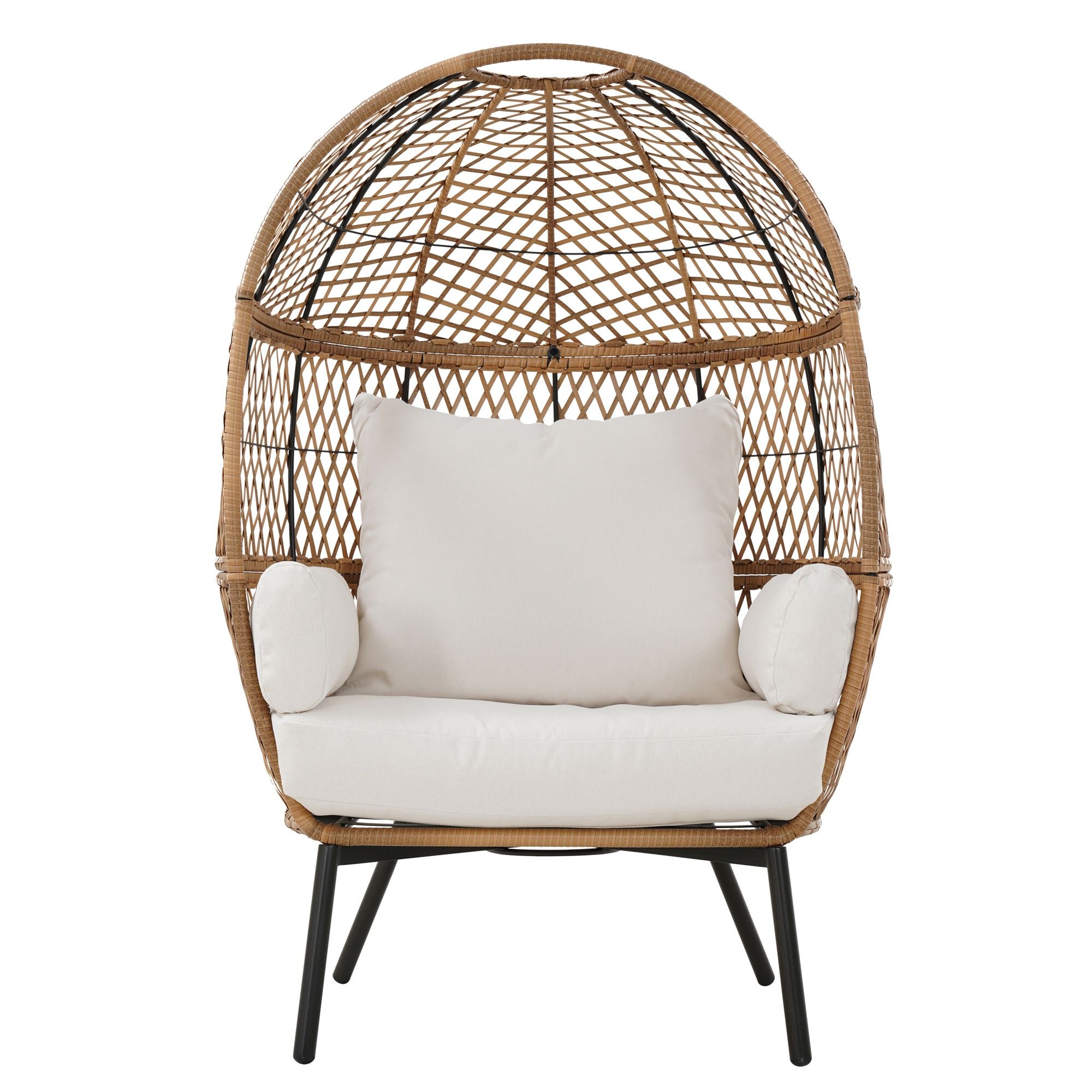 Ventura Boho Stationary Wicker Egg Chair