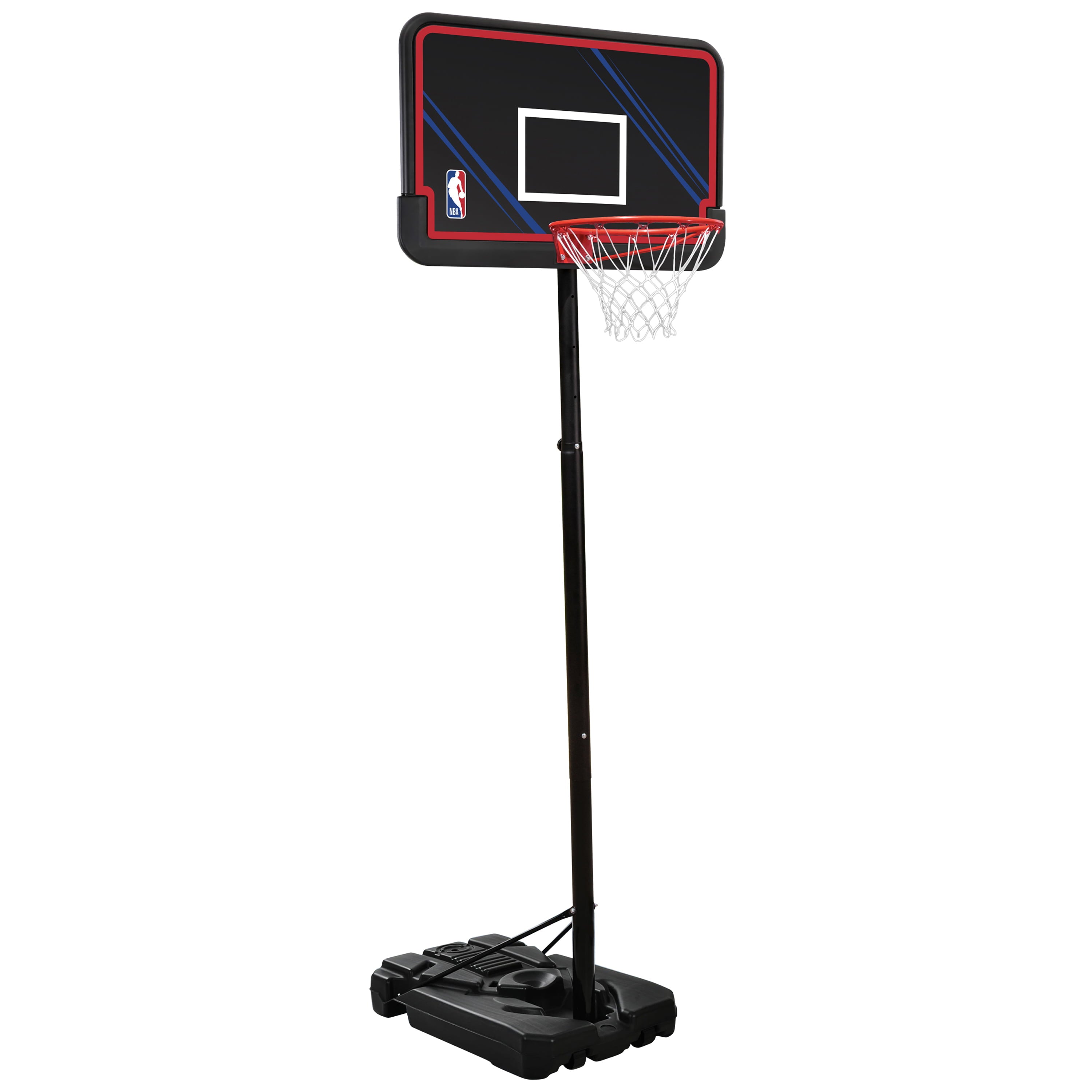 44 in. Portable Basketball System Hoop with Polyethylene Backboard