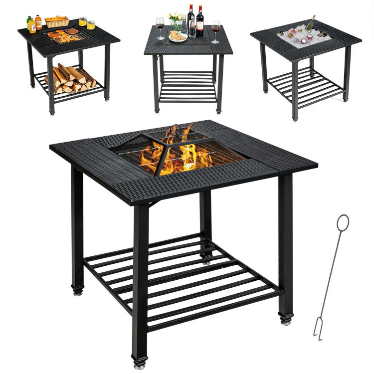 31 Inch Outdoor Fire Pit Dining Table