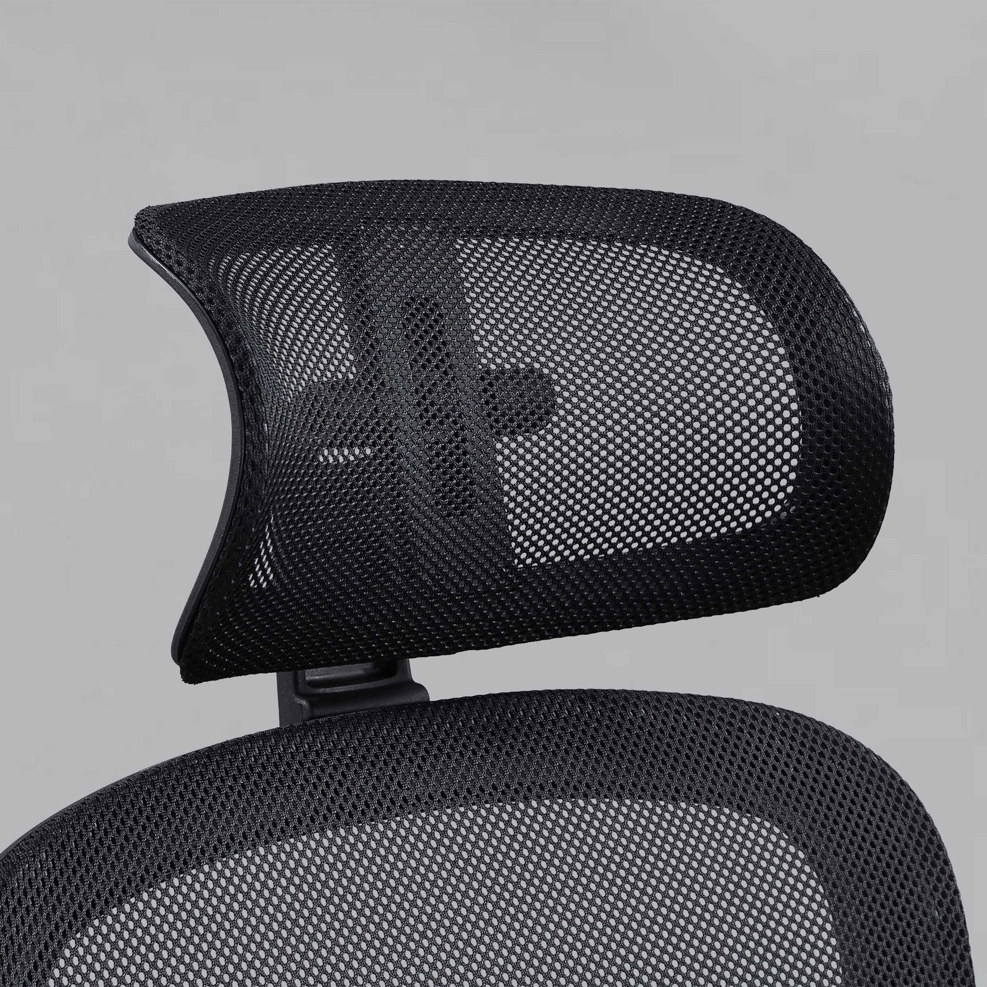 Ergonomic Office Chair with Adjustable Headrest, Black Fabric, 275lb capacity