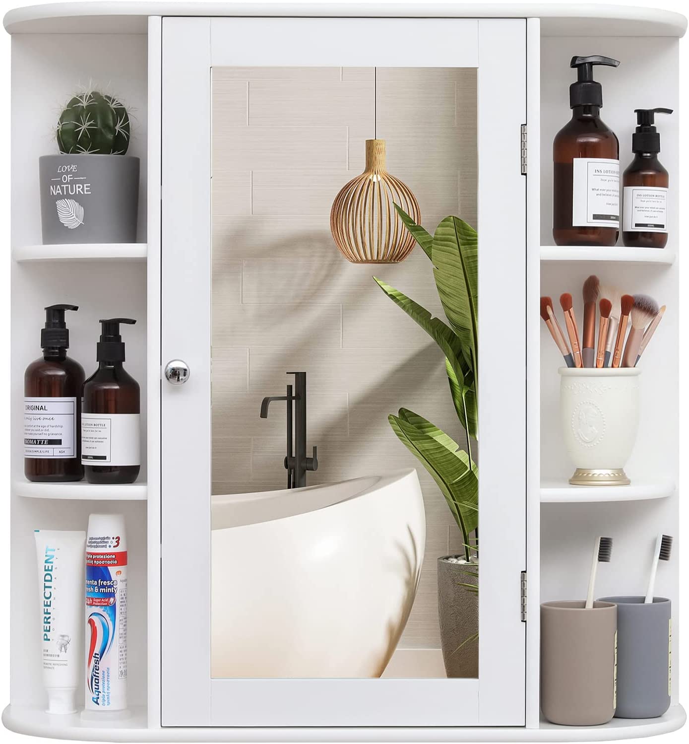 Bathroom Wall Mounted Cabinet - Over The Toilet Space Saver Storage Cabinet