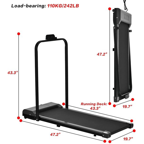 Under Desk Treadmill 2 in 1 Electric Walking Machine