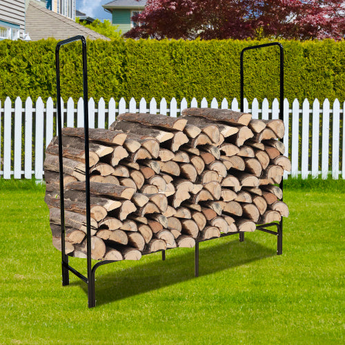 Firewood storage rack with cover with water-proof cover Log Rack