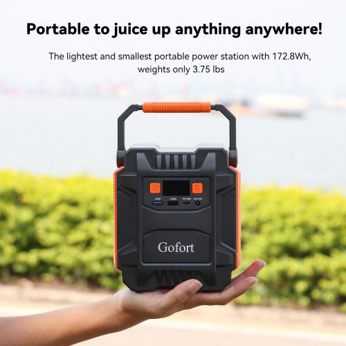 200W Portable Power Station Power Bank Solar Generator AC 200W /DC 120W l/Type-C 18W/QC3.0/5W LED For Camping, Back up Power, CPAP Battery