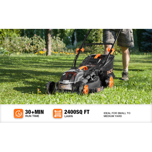 TACKLIFE 16-Inch 40V MAX(36V) Brushless Lawn Mower, 4.0AH Battery, 6 Mowing Heights