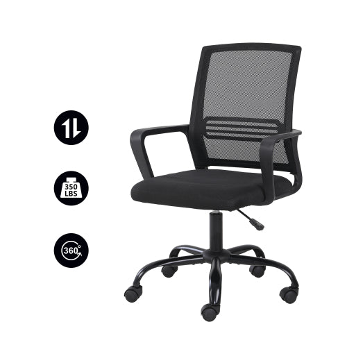 Mesh chair Home Office Chair Ergonomic Desk Chair Mesh Computer Chair Height Adjustable Swivel Chair for Office, Home, School (Black£©