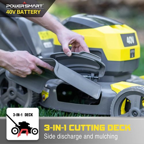Cordless Electric Lawn Mower F4017 Yellow