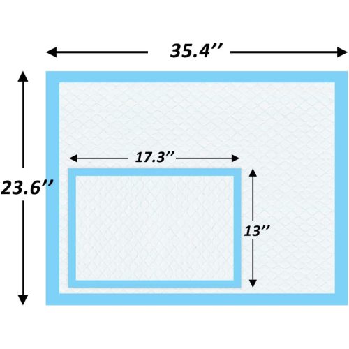 ScratchMe Super-Absorbent Waterproof Dog and Puppy Pet Training Pad, Housebreaking Pet Pad, 20-Count Large-Size