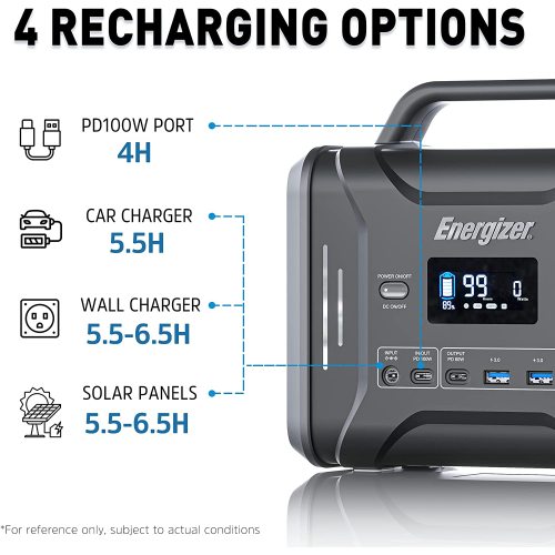 320Wh LiFePO4 Solar Generator Portable Power Station PD100W Fast Charging 300W inverter MPPT for Home Use/Outdoors Camping and Emergency