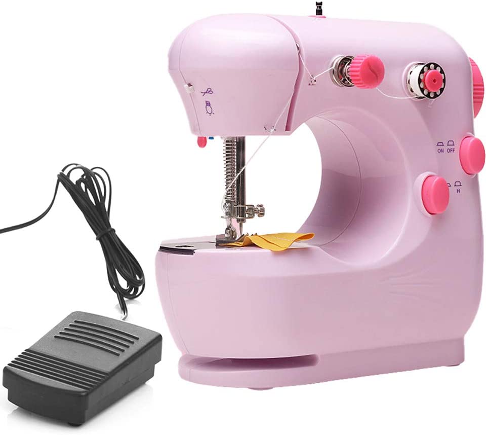 Electric Overlock Sewing Machine, Foot Pedal Double Speed Control Sewing Machine