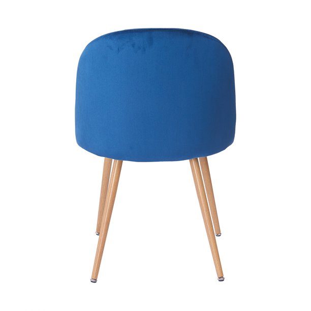 Velvet Dining Chair, Modern Accent Chair, Navy Blue