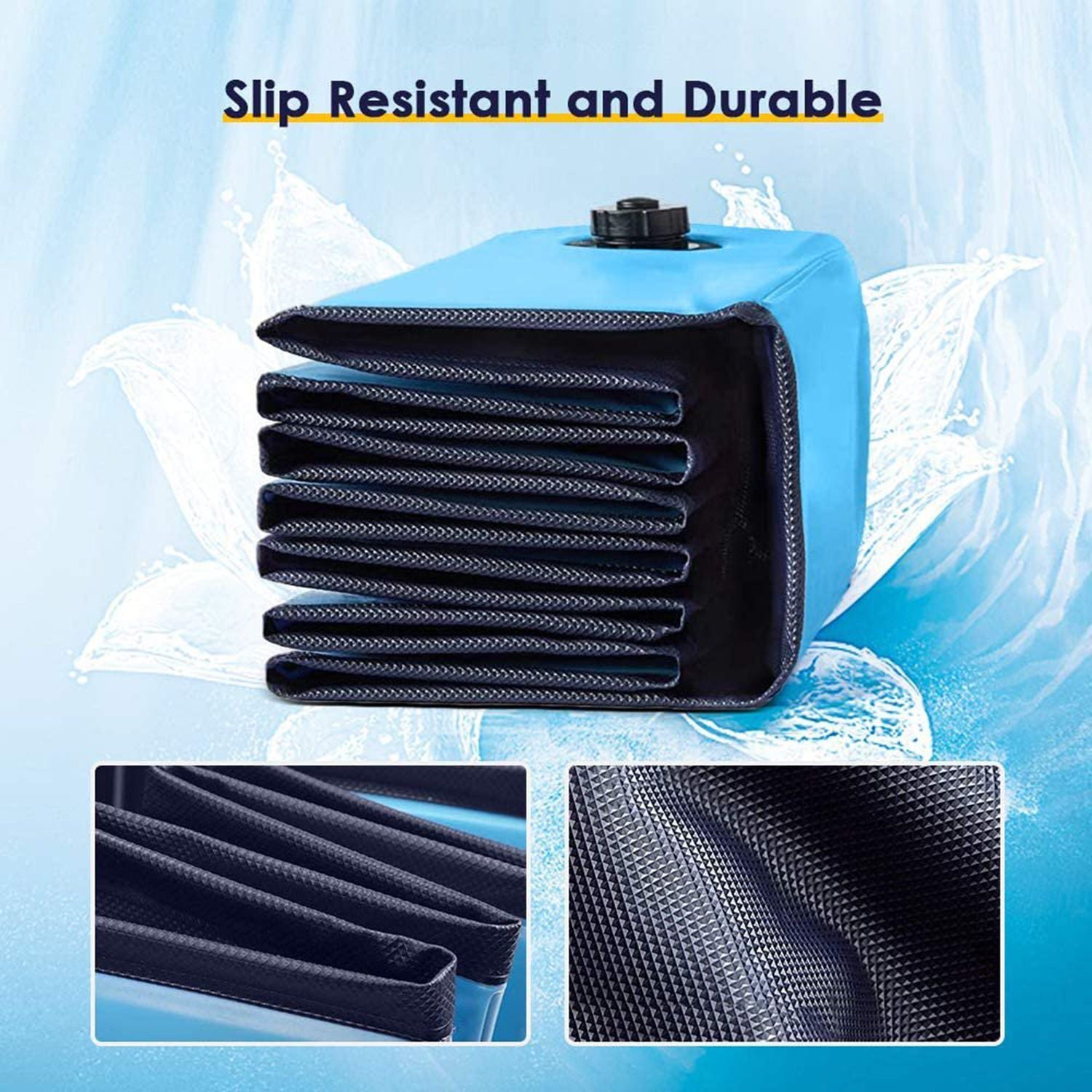 48 inch Pet Pool Folding Dog Pool, Blue