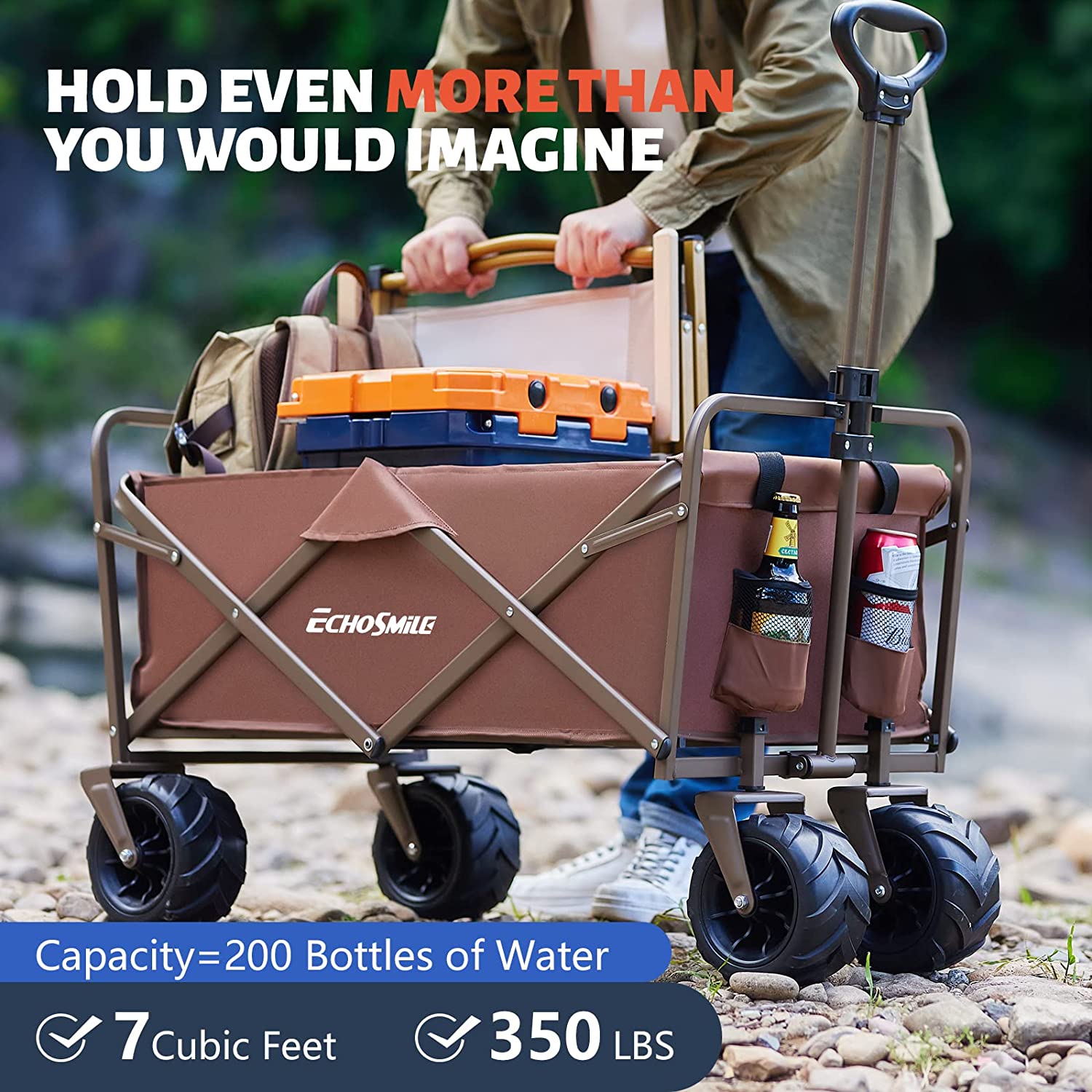 350 Lbs Capacity Collapsible Wagon