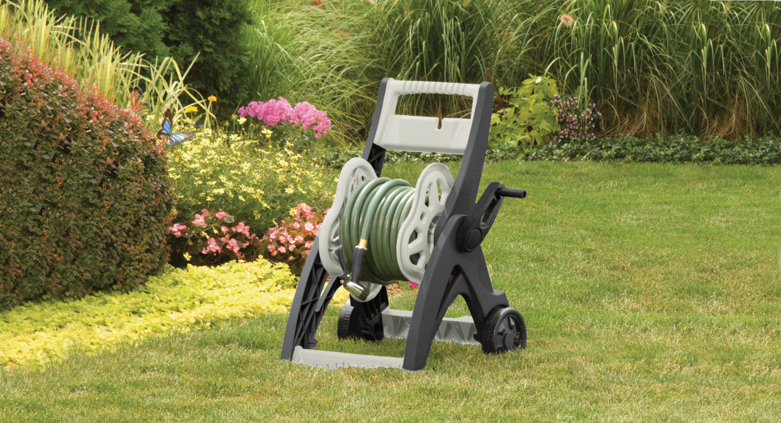 175 ft. Hosemobile Hose Reel Cart, Gray