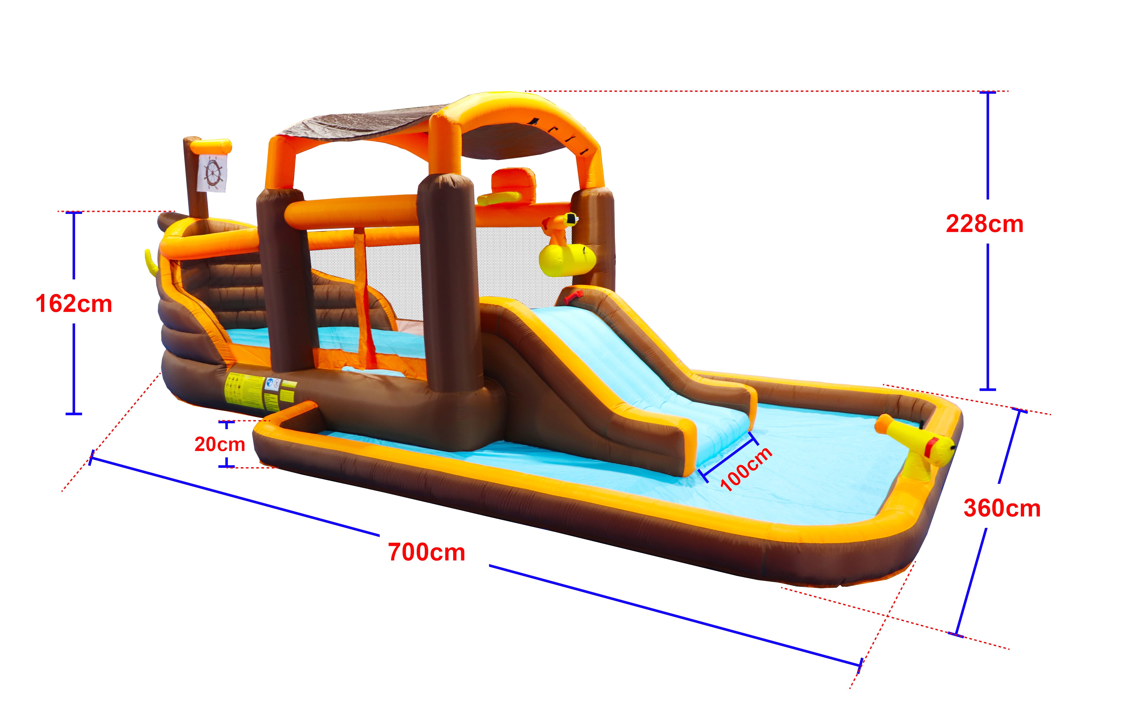 Inflatable Big Bounce House Playground Backyard Slide Water Park Bouncer