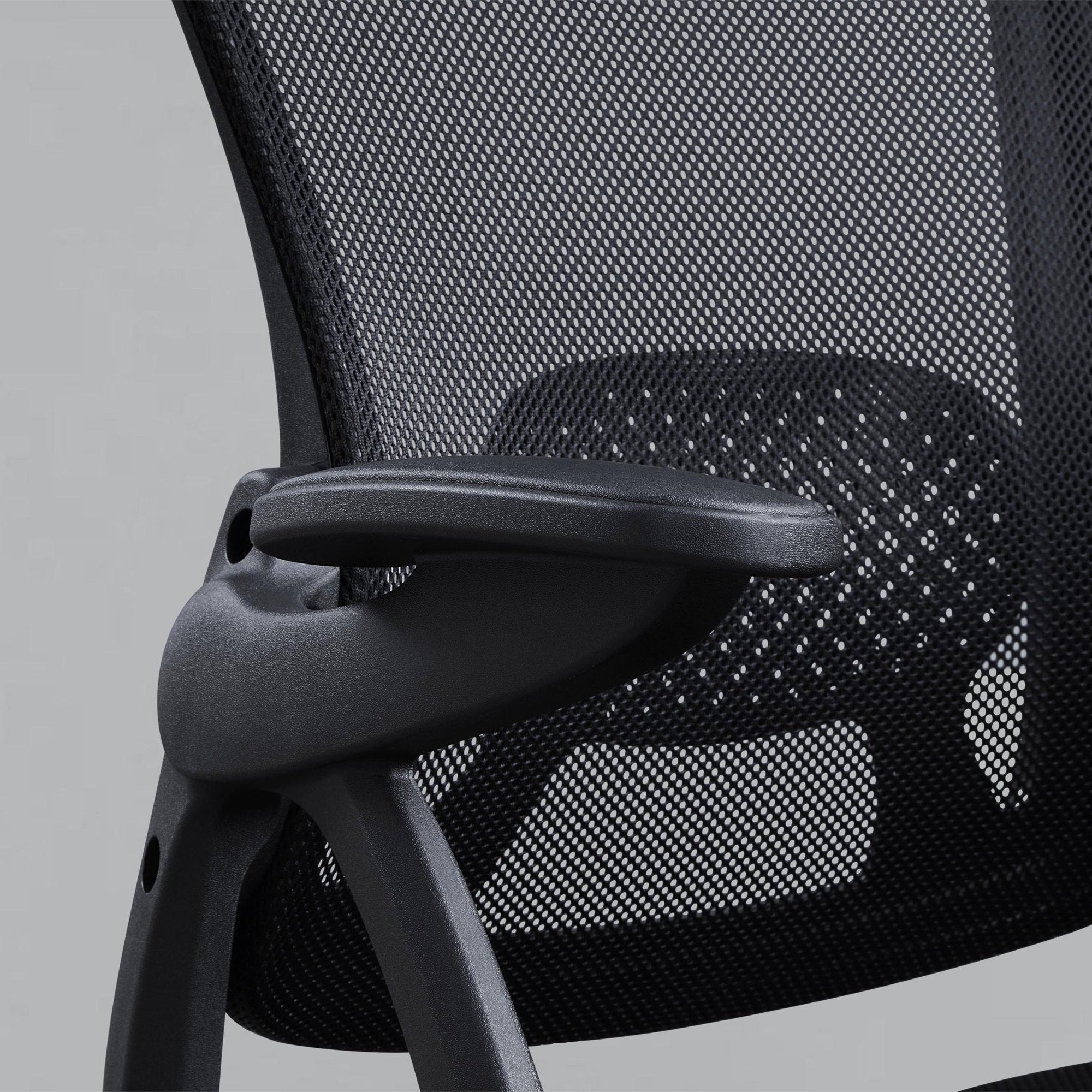 Ergonomic Office Chair with Adjustable Headrest, Black Fabric, 275lb capacity