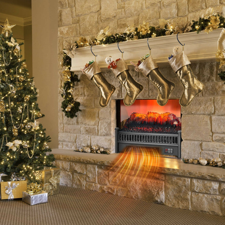1400W Electric Fireplace Log Heater