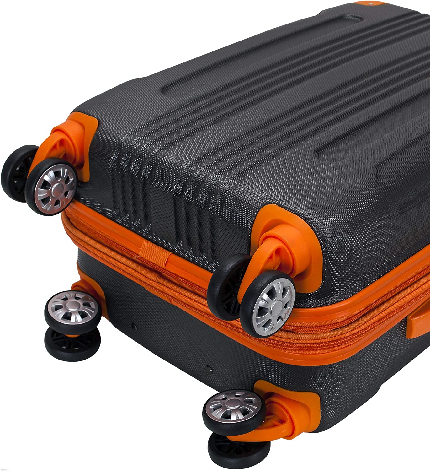 Hardside Spinner Wheel Luggage, Charcoal, 3-Piece Set