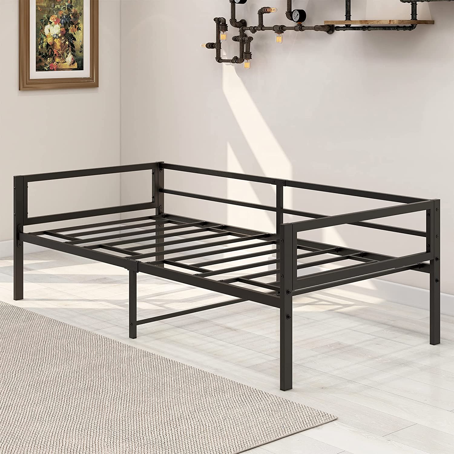 Twin Daybed Frame with Storage, Multifunctional Mattress Foundation