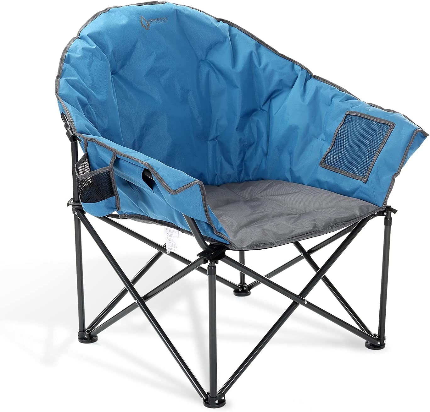 Oversized Heavy Duty Club Folding Camping Chair,Blue