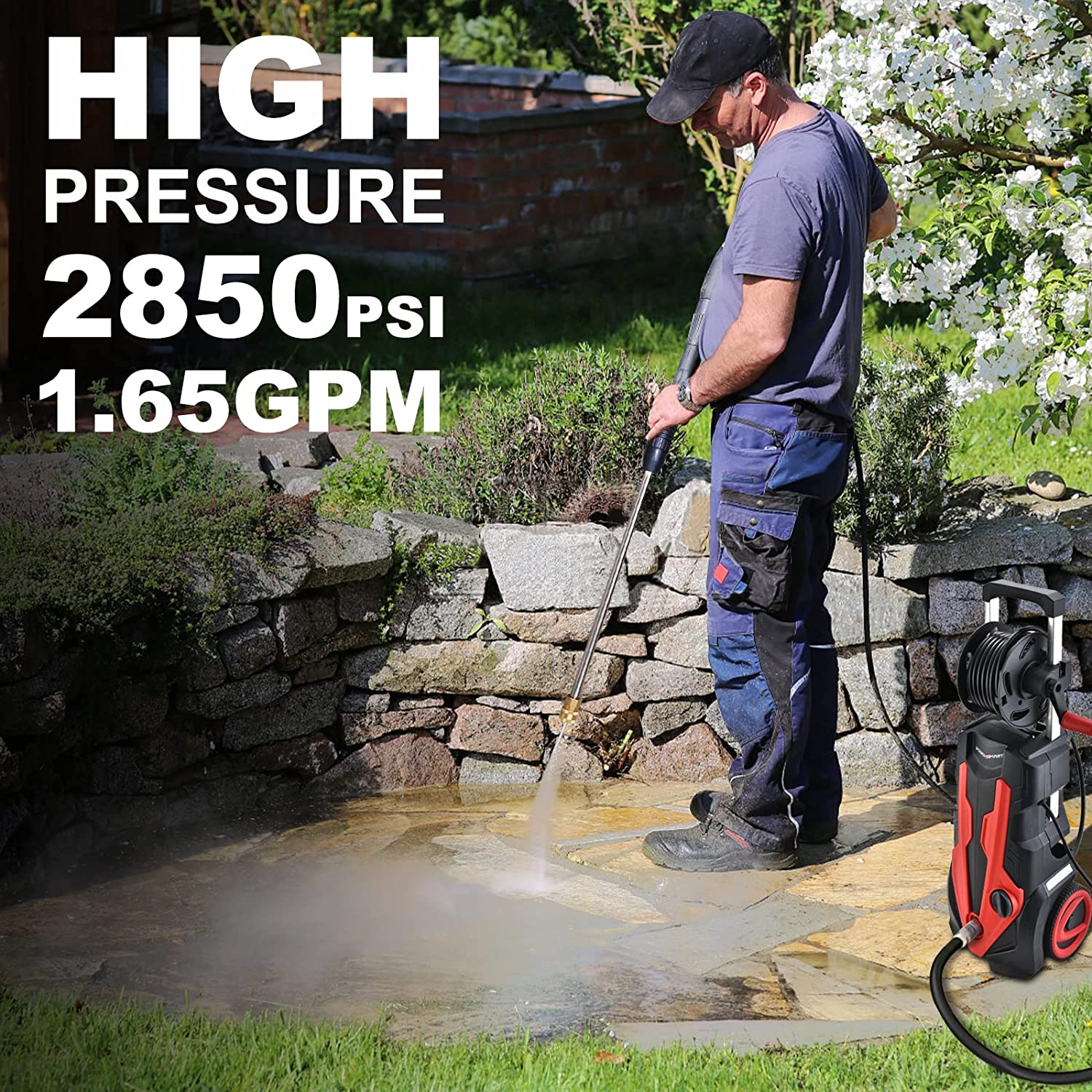 Pressure Washer, 2.5GPM Electric Power Washer,1800W High Pressure Washer