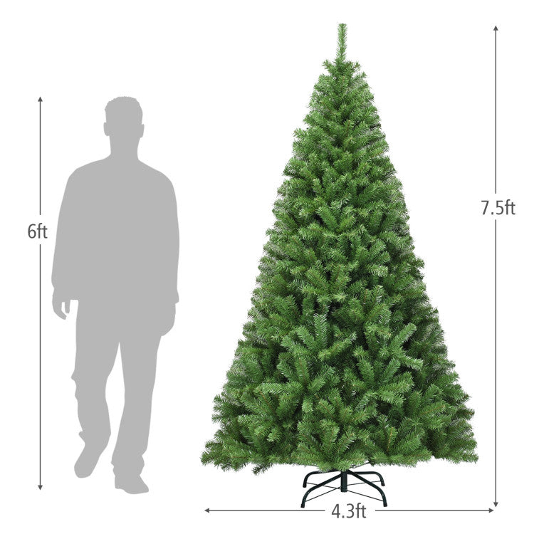 7.5Feet Premium Artificial Hinged PVC Christmas Tree