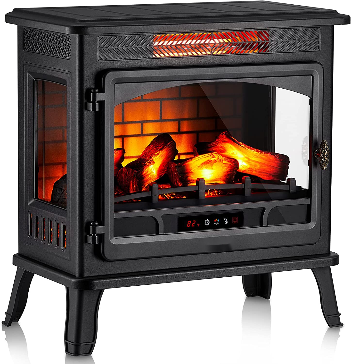 Infrared Quartz Electric Fireplace Stove Heater
