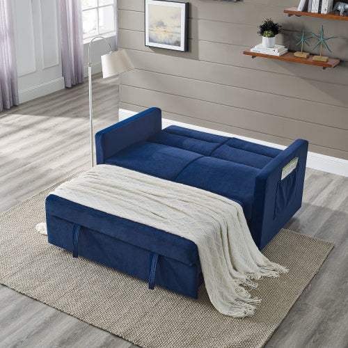 Sofa Bed with Pull-out Bed£¬Adjsutable Back and Two Arm Pocket