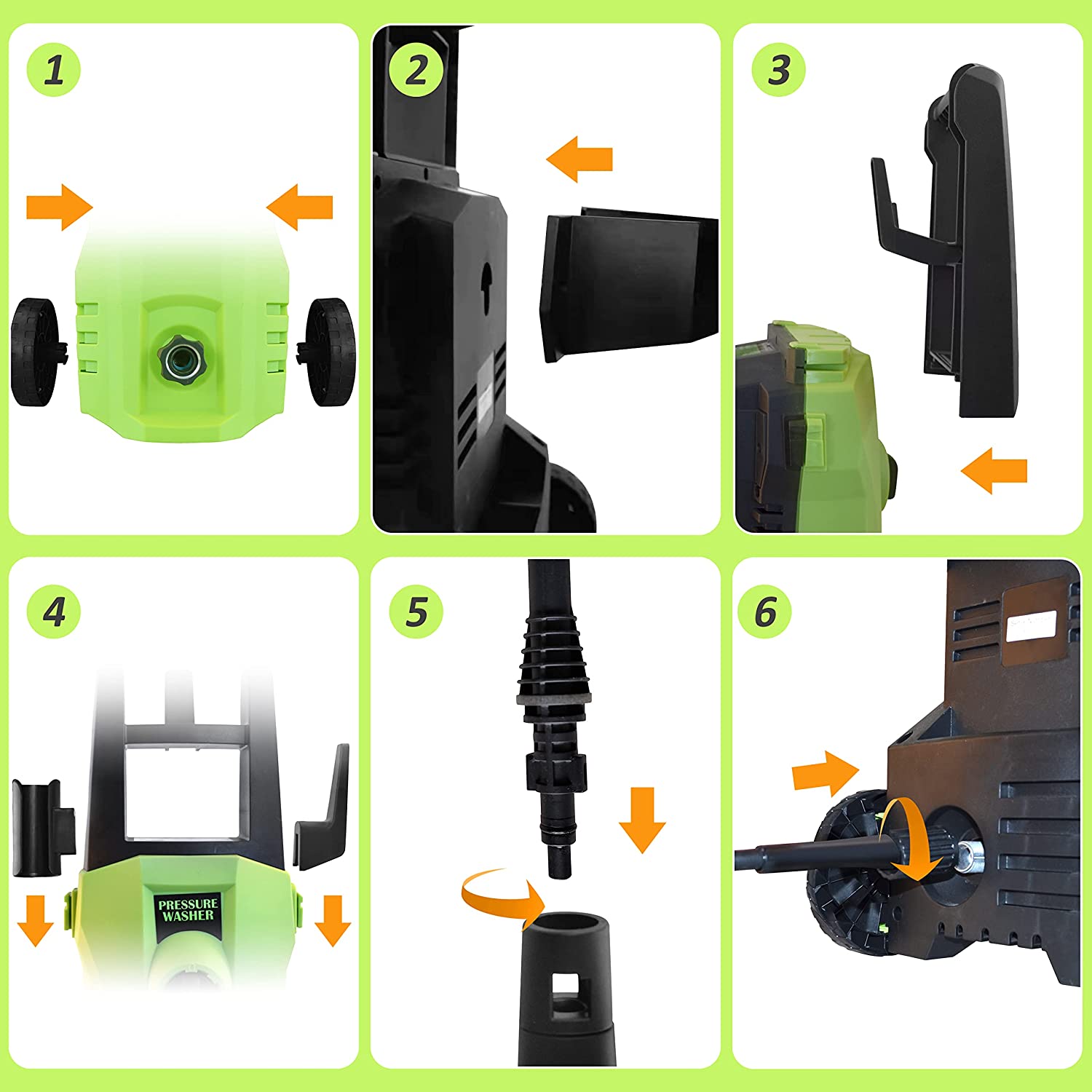Electric Pressure Washer, Power Washer with Foam Cannon