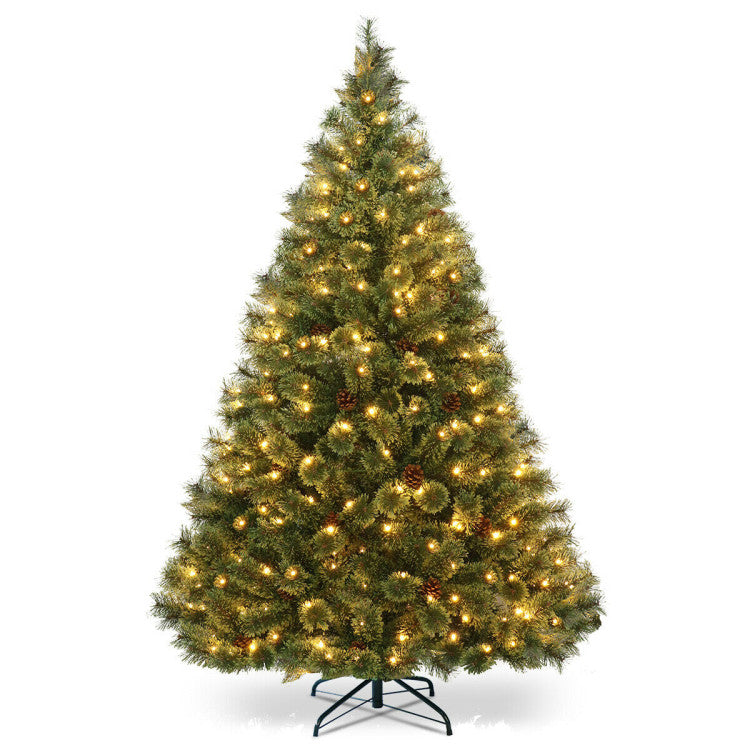 6 Feet Pre-Lit PVC Artificial Carolina Pine Tree