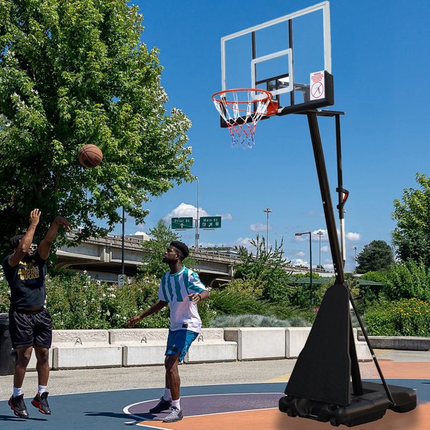 Portable Basketball Hoop with Polycarbonate Backboard