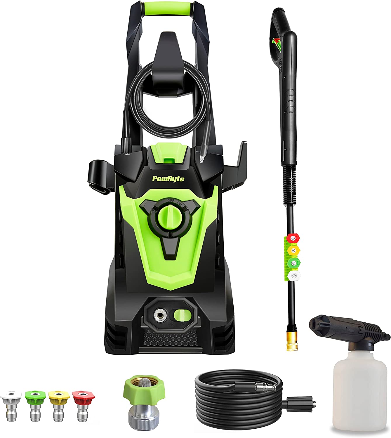 Electric Pressure Washer, Foam Cannon, 4 Different Pressure Tips, Power Washer, 4000 PSI 2.6 GPM